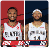 Portland Trail Blazers (54) Vs. New Orleans Pelicans (51) Half-time Break GIF - Nba Basketball Nba 2021 GIFs