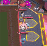a screenshot of a video game with kiwilemons strategas and asokarris