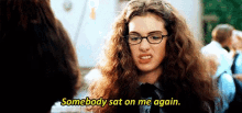 Anne Hathaway Somebody Sat On Me Again GIF - Anne Hathaway Somebody Sat On Me Again Princess Diaries GIFs