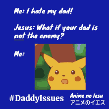 Daddy Issues Pikachu Meme GIF - Daddy Issues Pikachu Meme Anime No Iesu GIFs