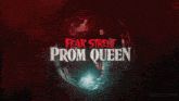 a poster for fear street prom queen shows a disco ball