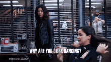 Why Are You Dork Dancing Detective Rosa Diaz GIF - Why Are You Dork Dancing Detective Rosa Diaz Stephanie Beatriz GIFs