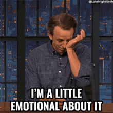 Im A Little Emotional About It Seth Meyers GIF - Im A Little Emotional About It Seth Meyers Late Night With Seth Meyers GIFs