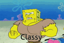Muscles Spongebob GIF - Muscles Spongebob Classy GIFs