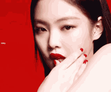 Jennie Jennie Kim GIF - Jennie Jennie Kim Red Lips GIFs