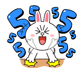 Give Me Five Delight Sticker - Give Me Five Delight Cony Stickers