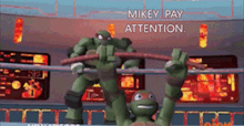 tmnt raphael mikey pay attention pay attention tmnt2012