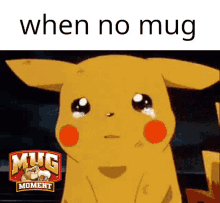 Mug Pikachu Sad GIF - Mug Pikachu Sad Mug Root Beer GIFs