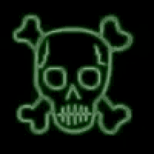 Neon Skull GIF