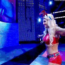charlotte flair entrance reindeer wwe tribute to the troops