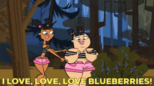 Total Drama Island Sadie GIF - Total Drama Island Sadie I Love Love Love Blueberries GIFs