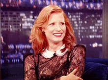 Jessica Chastain Offended GIF - Jessica Chastain Offended Smile GIFs