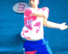 a tennis player with a wilson racquet