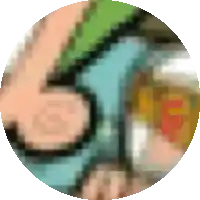 a blurry picture of a person 's arm in a circle