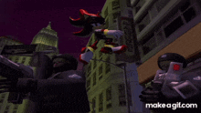 Shadow Vs Soldados Shadow The Hedgehog 2005 GIF