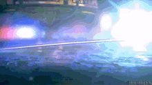 a blurry picture of a police car with the words the next thing thing written below it