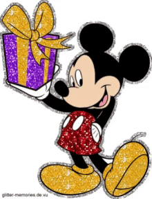 Mickey Mouse Glitter GIF - Mickey Mouse Glitter Present GIFs