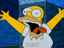 The Simpsons Homer Simpson GIF - The Simpsons Homer Simpson Going Crazy GIFs