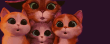 4 Gatos Mirando Una Mosca GIF - Eyes Cat Whoa GIFs