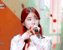 Iu Red Hair GIF - Iu Red Hair Red Shoes GIFs