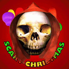 Scary Christmas Christmas Skull GIF - Scary Christmas Christmas Skull Christmas Balloons GIFs