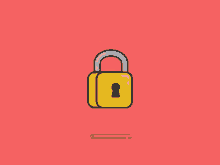 an illustration of an open padlock with a keyhole