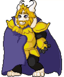 idle standing stance cape blowing pixel art