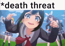 Death Threat Anime GIF - Death Threat Anime Girls GIFs