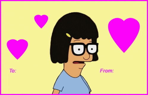 Valentines Card GIF - Valentines Card Bobs Burgers Tina GIFs