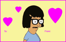 Valentines Card GIF - Valentines Card Bobs Burgers Tina GIFs