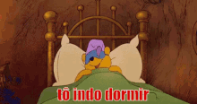 Tô Indo Dormir / Ursinho Pooh / Cama GIF