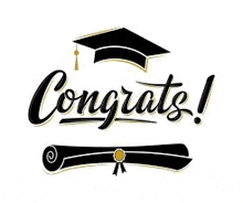 it is a congratulations card with a graduation cap and a diploma .