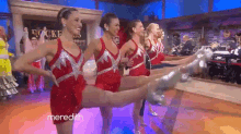 Meredith Vieira Struts Her Stuff With The Rockettes! GIF - The Meredith Vieira Show Rockettes Dancing GIFs
