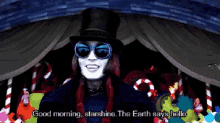 Good Morning, Starshine. The Earth Says Hello. GIF - Good Morning Charlie And The Chocolate Factory Johnny Depp GIFs