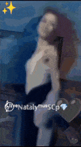 a blurred image of a woman with the name natalymusscp on it
