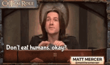 Dont Eat Humans Vampire GIF - Dont Eat Humans Vampire Critical Role GIFs