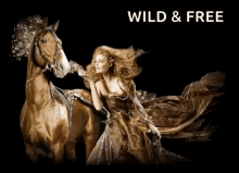 horses sparkles wild and free lady glitter