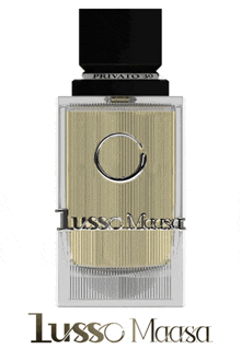 a bottle of tusso maasa perfume is shown