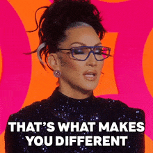 Thats What Makes You Different Michelle Visage GIF - Thats What Makes You Different Michelle Visage Rupauls Drag Race GIFs