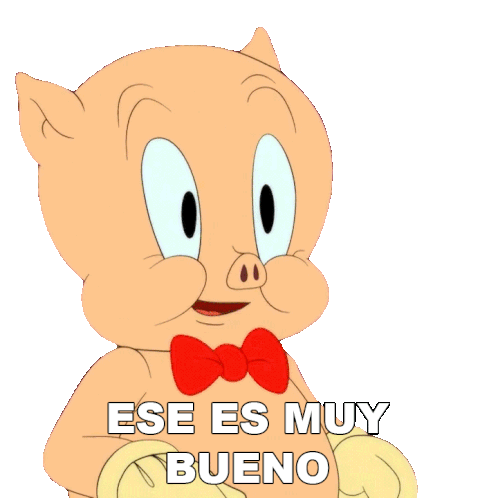 Ese Es Muy Bueno Porky Sticker - Ese Es Muy Bueno Porky Looney Tunes Stickers