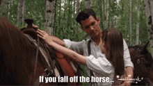 Wcth Hearties Nathan Allie Dad Parent Advice If You Fall Off Horse Get Right Back On GIF - Wcth Hearties Nathan Allie Dad Parent Advice If You Fall Off Horse Get Right Back On Season Eight Learning Ride GIFs