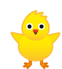 Chick Waving Sticker - Chick Waving Hello Stickers