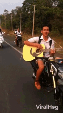Guitar Motorcycle GIF - Guitar Motorcycle Singing GIFs
