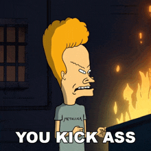 You Kick Ass Beavis GIF - You Kick Ass Beavis Beavis And Butt-head GIFs