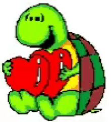 Turtle Twin Hearts GIF