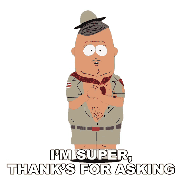 Im Super Thanks For Asking Big Gay Al Sticker - Im Super Thanks For Asking  Big Gay Al South Park - Discover & Share GIFs