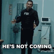 Hes Not Coming Jubal Valentine GIF - Hes Not Coming Jubal Valentine Fbi GIFs