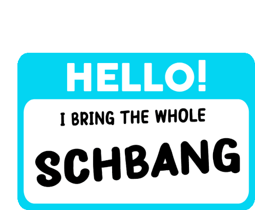 Schbang Creating A Schbang Sticker - Schbang Creating A Schbang Schbang Life Stickers