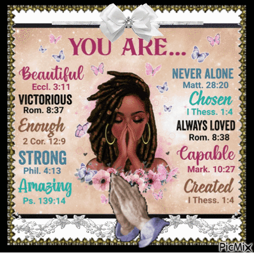 Black Woman Praying God Quotes African American Sticker for Sale