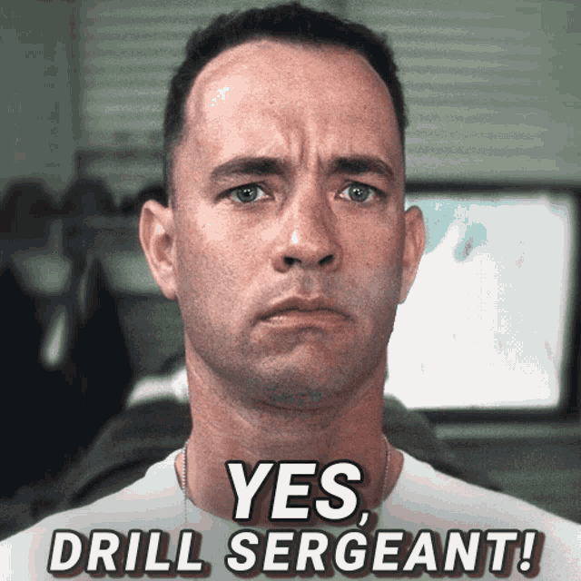 Yes Drill Sergeant GIF - Yes Drill Sergeant Yes Boss GIFs